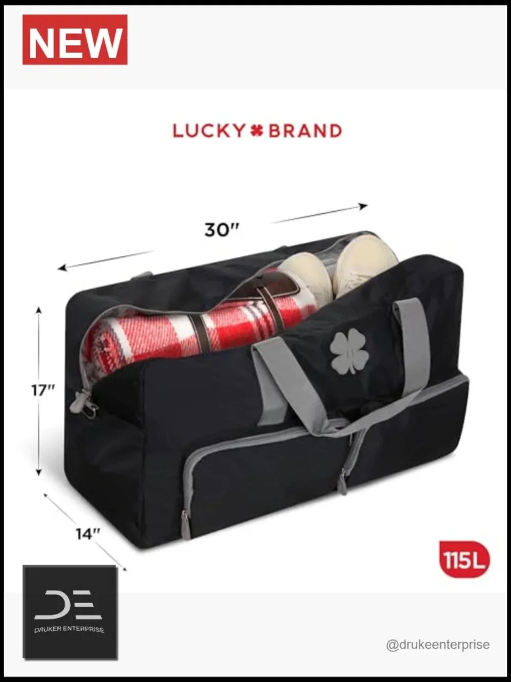 Extra Large Travel Duffel Bag 115L Nylon Foldable Weekender for Men Women